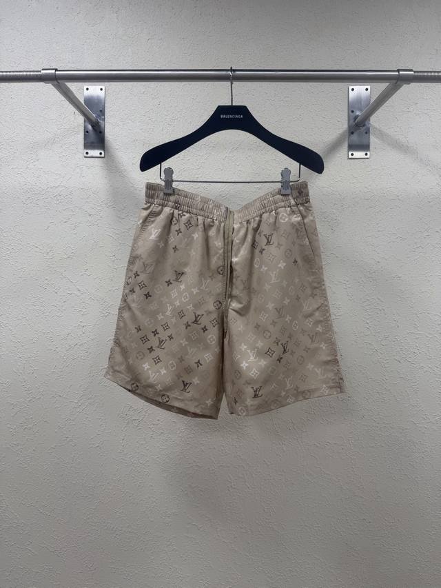 P200 1V Louis 26Ss New Surplus Monogram Canvas Cotton Linen Shorts Sizes: SML XL