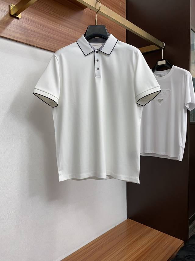 P290 Zegna 2026 Spring/Summer New Pure Cotton Collared Short-Sleeve Shirt, minim