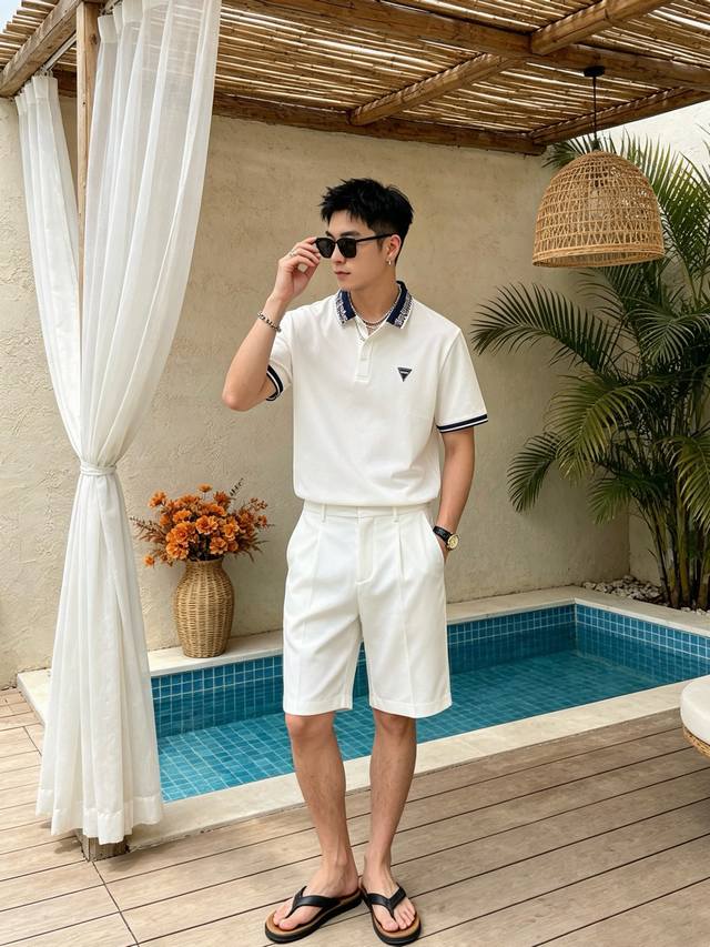 Bottega Veneta Woven Color-Blocked Collar Polo Shirt Key Highlights: Available i