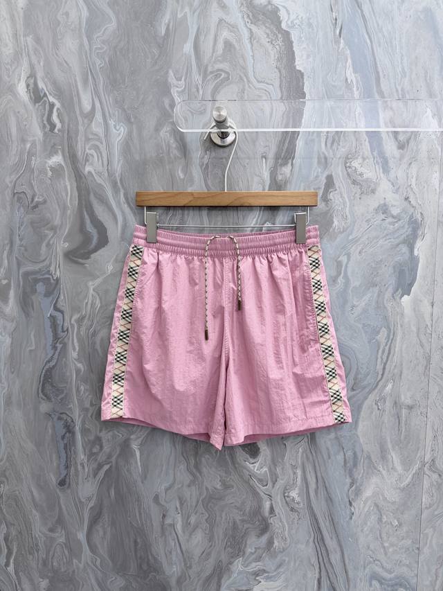 250 Burberry Rry 26 New Drawstring Swim Trunks, adorned with Burberry check embe 250 Burberry Rry 26 New Drawstring Swim Trunks, adorned with Burberry check embe