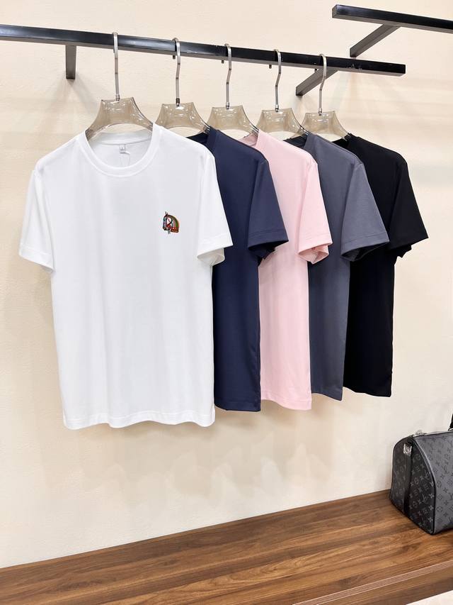 P210 Hermes. 2026 Spring/Summer New Arrival Original Men's Crew Neck Short Sleev P210 Hermes. 2026 Spring/Summer New Arrival Original Men's Crew Neck Short Sleev
