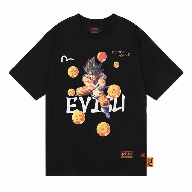 200 High-quality Evisu Fukujin x Dragon Ball collaboration short-sleeved T-shirt