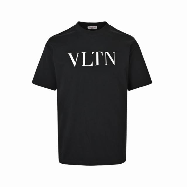 160 Valentino Simple Logo Silicone Letter Short-Sleeve T-Shirt Logo Print Short-