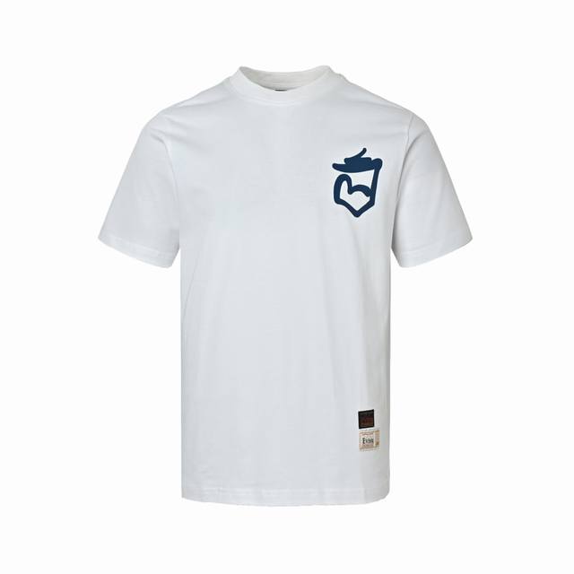140 Evisu Lucky Seagull Pocket and Logo Graffiti Print Short-Sleeve T-Shirt Insp