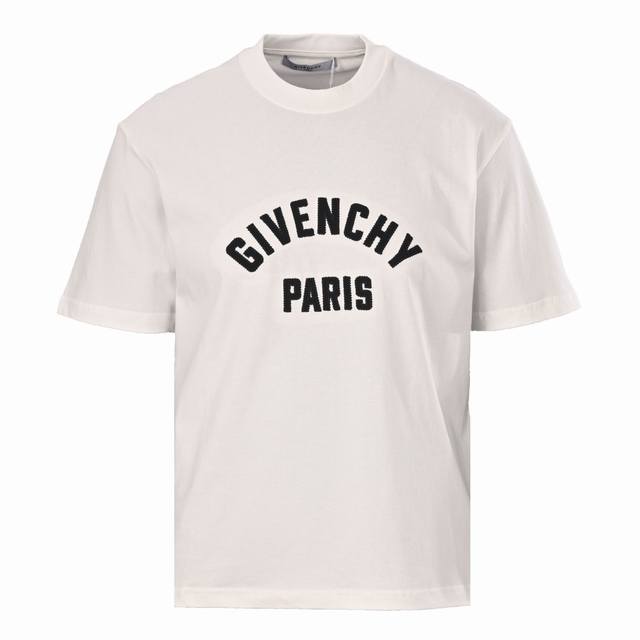 180 Givenchy Gvc Logo Embroidered Short-Sleeve T-Shirt The minimalist navy blue