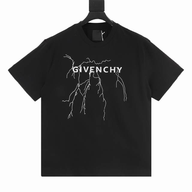 160 Givenchy Classic Reflective Lightning Short-Sleeve T-Shirt Sizes XS-XL