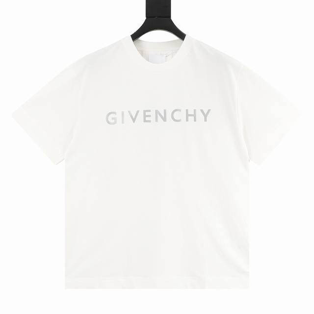 160 Givenchy Classic Reflective Embossed Letter Short-Sleeve T-Shirt Sizes XS-XL