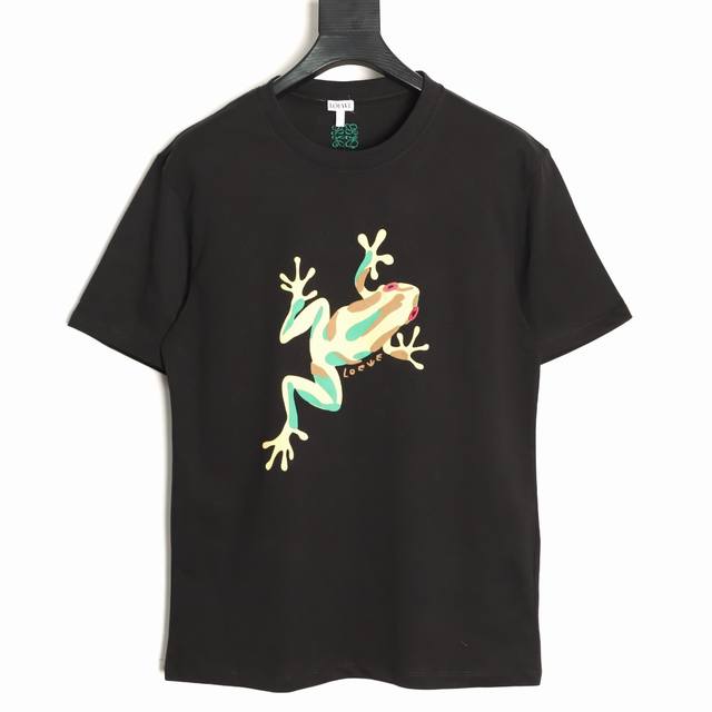 200 Loewe 26Ss Big Frog Short-Sleeve T-Shirt Made with 40-count double-ply fabri