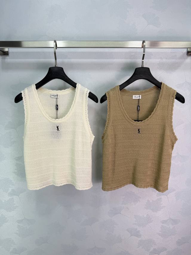Ys*2026 Spring/Summer New Lace Knit Vest! Made with custom imported knit yarn, t