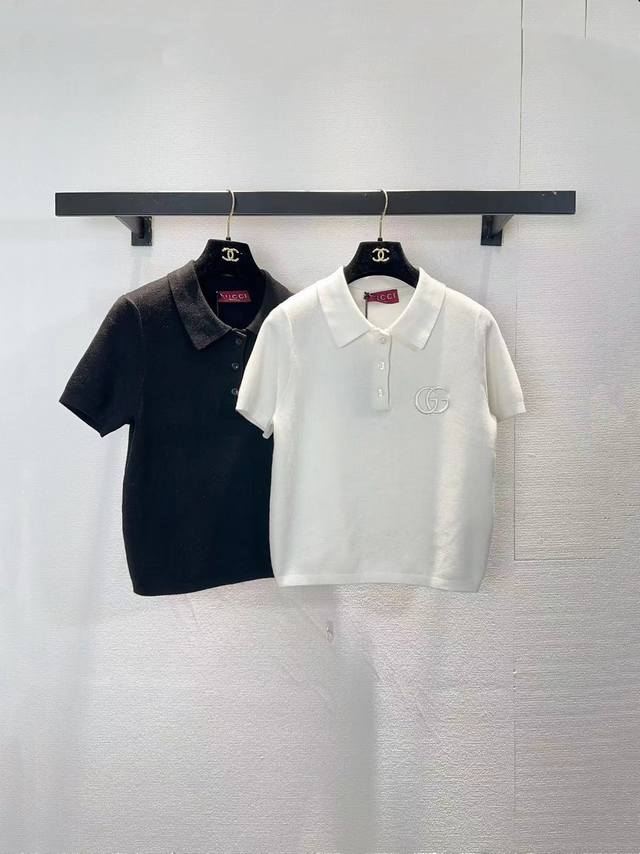 P270 Gucci Two-tone Collared Short-Sleeve T-Shirt Sml Official Website Synchroni