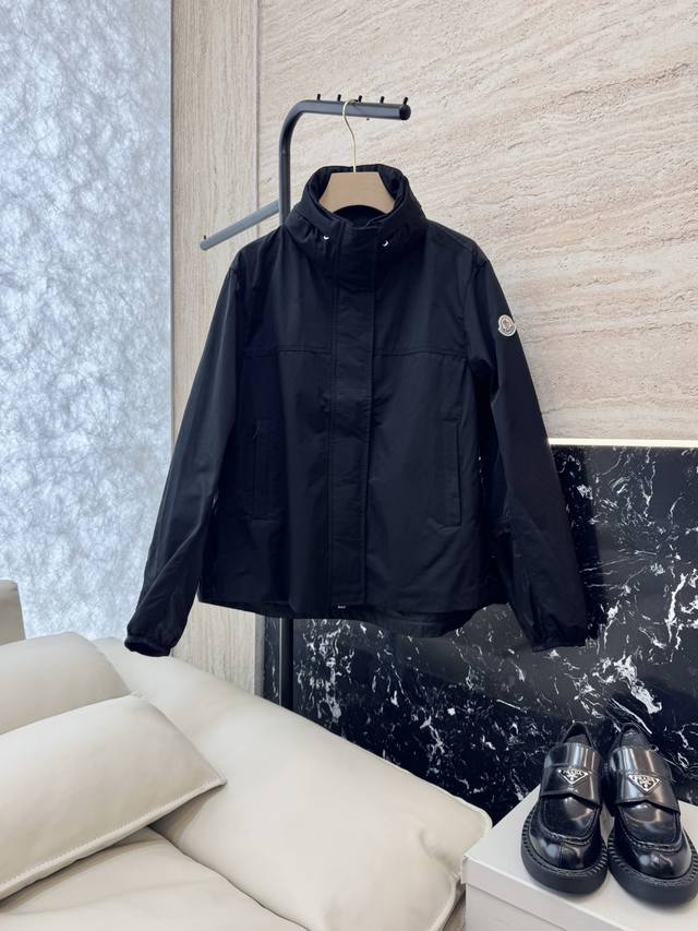 P680M2364# New Jacket P Mon Moncler Drawstring Long Sleeve Zipper Jacket Black M
