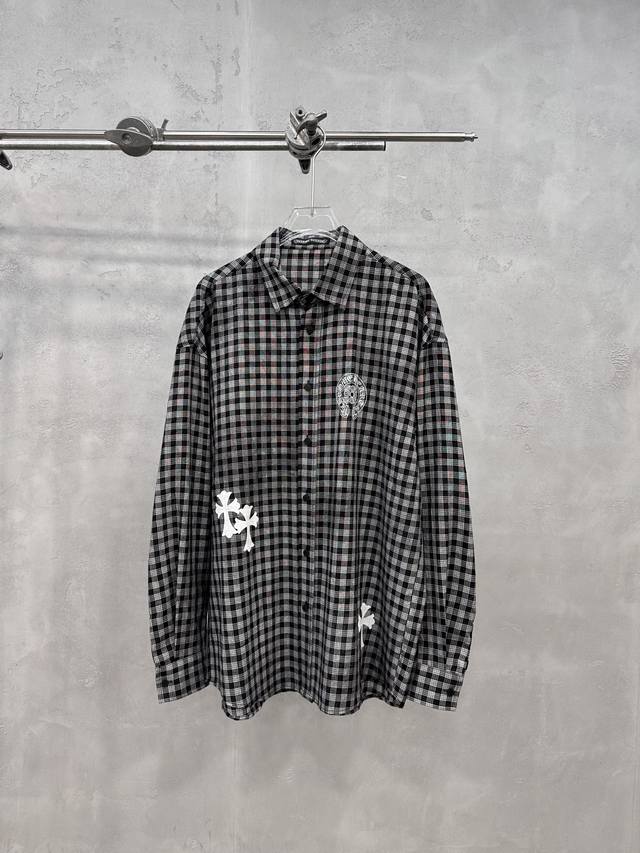 P390 Chrome Hearts | New Casual Shirt, featuring the brand's classic cross logo