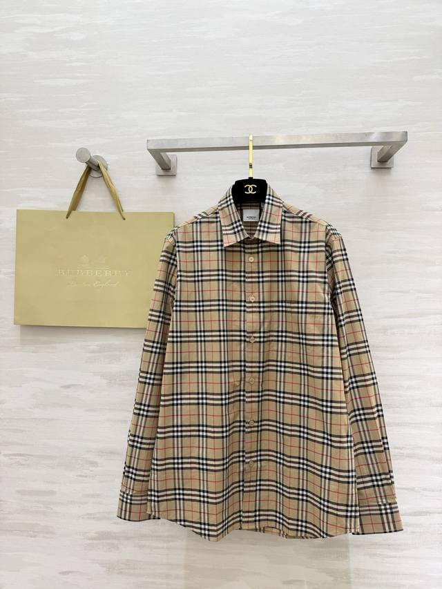 P340 Burberr2 Retro Plaid Shirt - A classic, iconic vintage plaid shirt with a c
