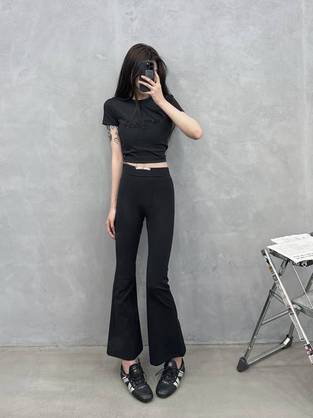 P260 Chrome Hearts | New Sporty Casual Pants, classic printed label, Lycra blend