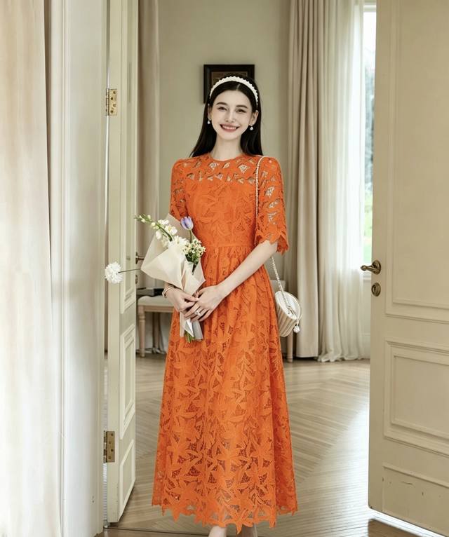 P280 Original high-quality women's dress with packaging , courtly light luxury s