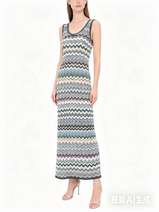 P320 Original high-quality women's clothing, hot-selling item. Missoni wavy U-ne