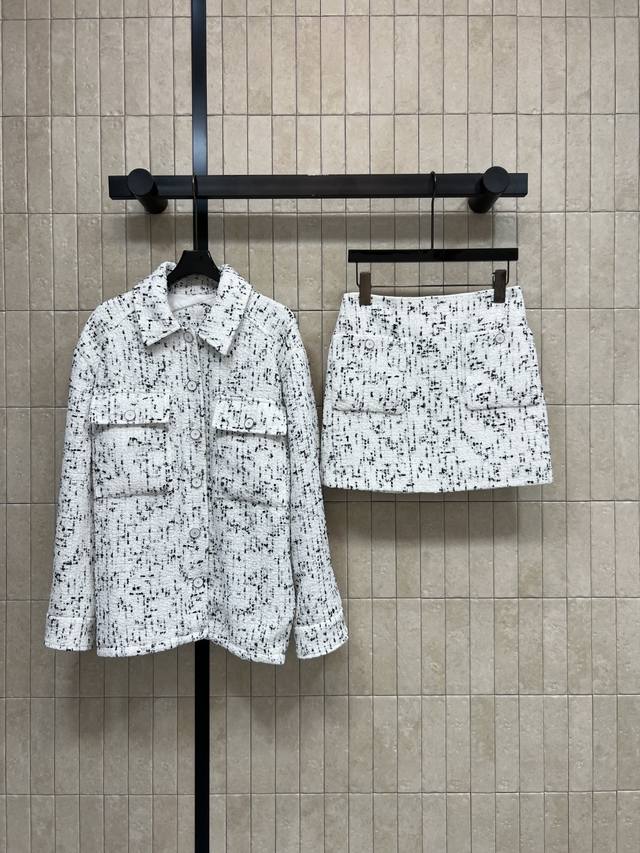Jacket P590 Skirt P340 L's 2026 Summer New Chanel-Style Suit: Collared Jacket +