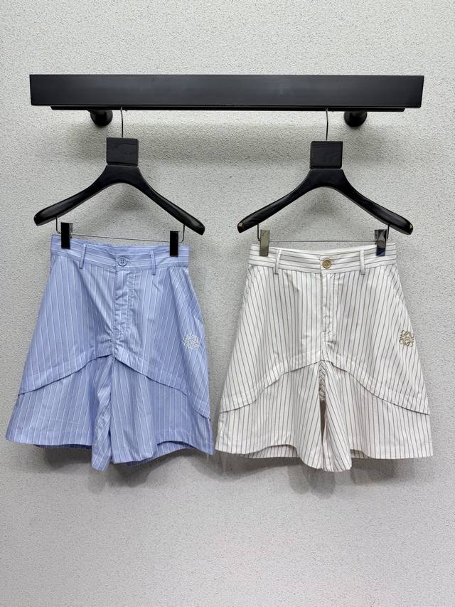 Striped five-point shorts P310 Lw* Comfortable and stylish, elegant design suita