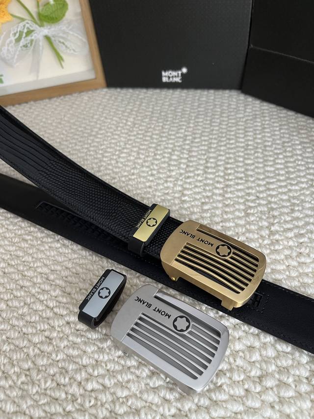 Product Name: Montblanc Automatic Belt P210 Material: 100% top-grain cowhide lea