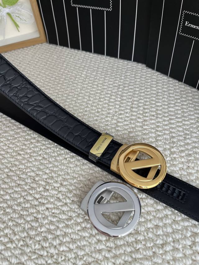 Product Name: Zegna Original Single-Purpose Automatic Belt P200 Material: 100% T