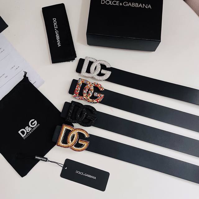 240 Dolce & Gabbana New Starry Sky Electroplated Metal Logo Hook and Loop with D