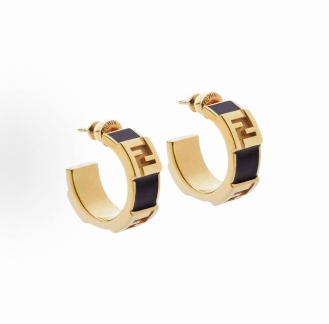 P70 New Fendi Logo Earrings - High-end Custom Design, Hot Selling Item. Simple,