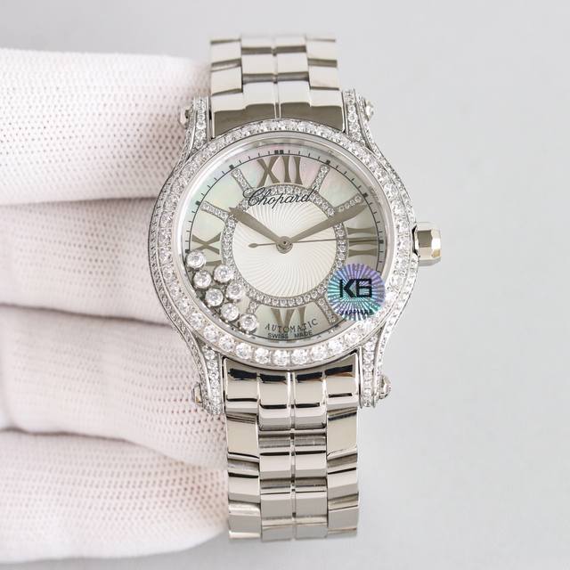 Chopard Happy Sport series full diamond limited edition, featuring a "gold and d Chopard Happy Sport series full diamond limited edition, featuring a "gold and d