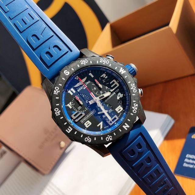 P1950 Breitling full carbon fiber chronograph watch, complete packaging. Very li