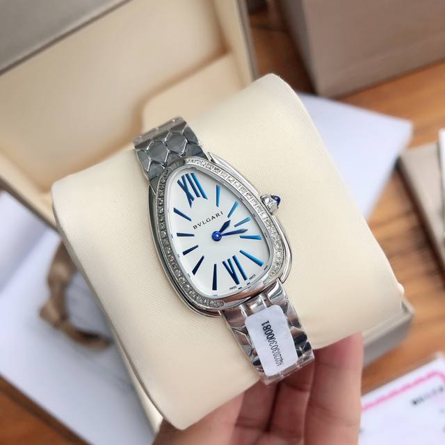 P3250 Bvlgari women's watch, the latest diamond-set Serpenti Seduttori watch is