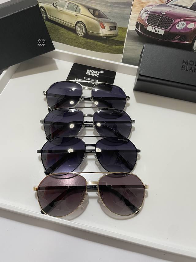 100. New Montblanc: Original quality men's and women's polarized sunglasses. Mat