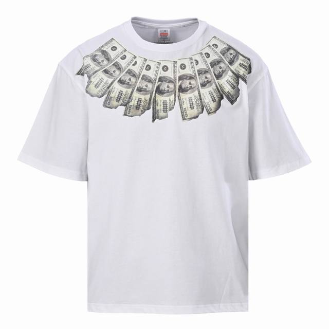 180 Supreme X Maison Margiela马吉拉Mm6 联名款美金美钞印花短袖T恤 马吉拉标志性解构美学碰撞 Supreme美式街头基因 重磅优
