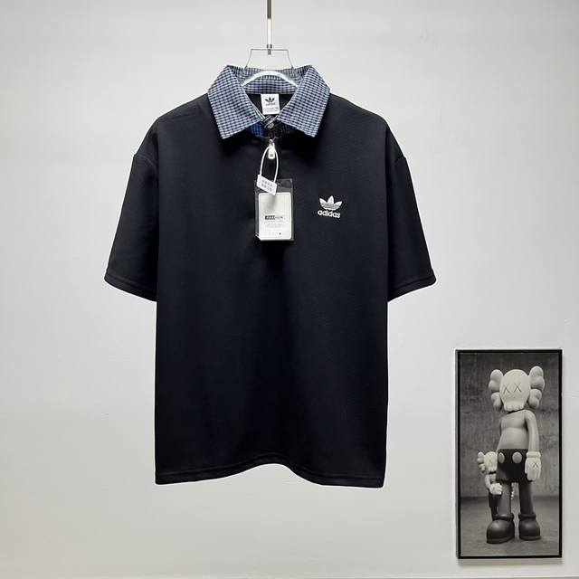 200 Adidas丨阿迪1703#假两件polo短袖 Size：M-3Xl
