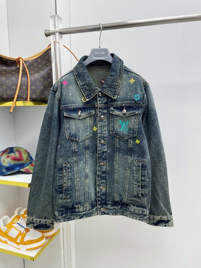 p440 1V Louis 2026 Spring New Arrival Rhinestone Colorful Letter Embroidery Jack