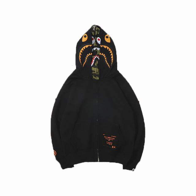 上新 340 高版本 Bape X Undefeated联名双帽卫衣 形象让你成为最靓仔 官网发售款｜超级推荐｜超人气单品 亮点满满 秋冬宽松连帽卫衣 不起球不