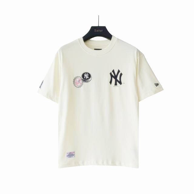 140 实拍细节图+尺码表 New Era × Mlb联名 胜利密码字母印花短袖T恤 Mlb博物馆级重磅T｜230克双纱核弹炸街！专柜复刻0误差 **虞书欣打歌