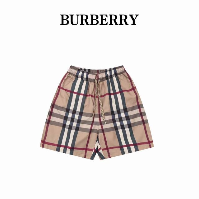 210 Burberry 巴宝莉 22Ss格纹弹力抽绳短裤 内里网布里衬，定位对格剪裁，休闲宽松版型。 尺码：Xs-L
