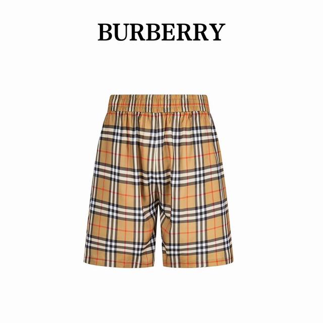 180 Burberry 巴宝莉 格纹沙滩休闲五分短裤 贸易公司渠道牛货，品质太赞了 绝不能错过这样的时髦单品，夏日炎炎、短裤已然在销售上独领风骚了 这么舒适透