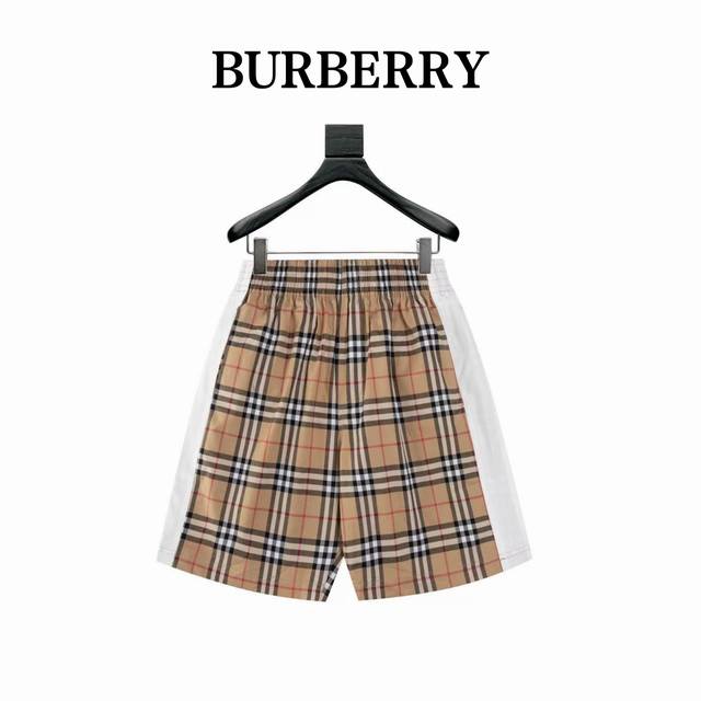 210 Burberry 巴宝莉 Bbr22Ss Vintage格纹拼接织带格子短裤 采用Vintage复古格纹混纺面料+定制原版白色织带 上身一秒减龄 一款大