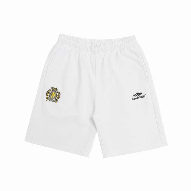 上新 200 高版本 Balenciaga巴黎世家曼联反光条宽松纯棉毛圈短裤 最高版本！定制420克毛圈卫衣面料！特殊走线工艺 完全对版 辅料：开模原版过鉴定领