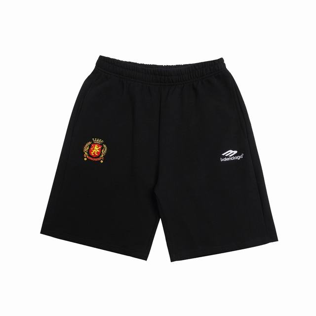 上新 200 高版本 Balenciaga巴黎世家曼联反光条宽松纯棉毛圈短裤 最高版本！定制420克毛圈卫衣面料！特殊走线工艺 完全对版 辅料：开模原版过鉴定领