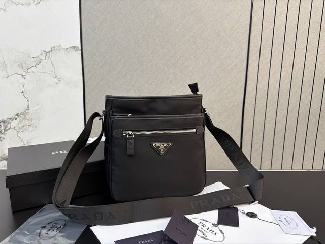 p210 Prada Canvas Nylon Shoulder Bag/Crossbody Bag for Men - Real Product Photo,