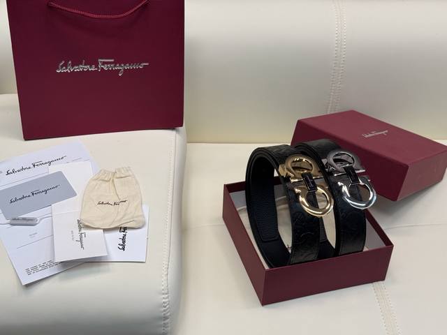 Upgraded Version 220 Ferragamo!! High-quality all-steel belt, original cowhide