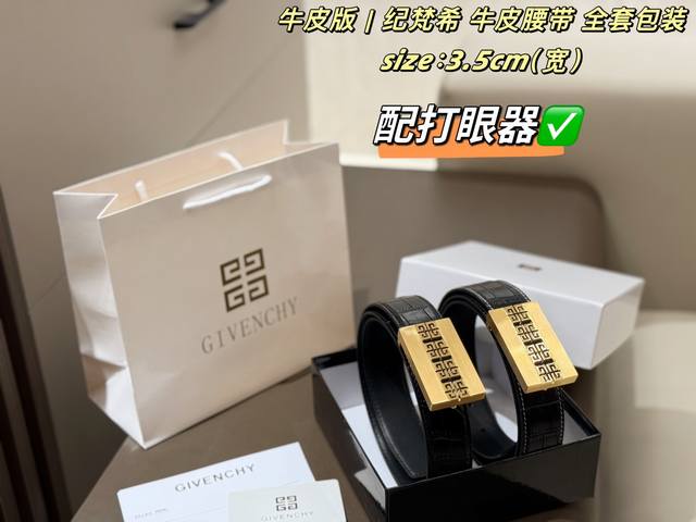 p170 Givenchy Leather Belt with Eyelet Tool and Full Packaging This Givenchy emb