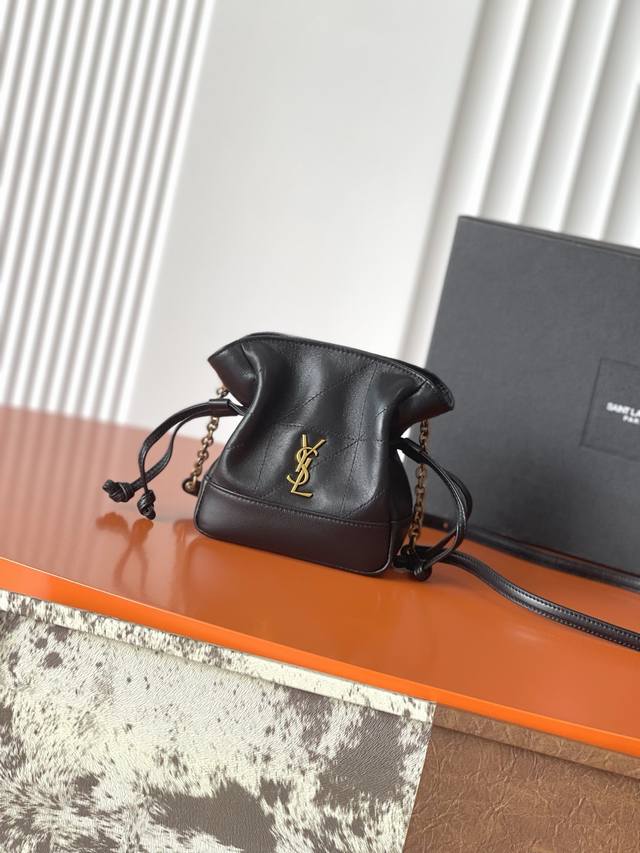 p600 Black Lambskin Antique Gold YSL Crossbody Lucky Bag Mini Size is now availa