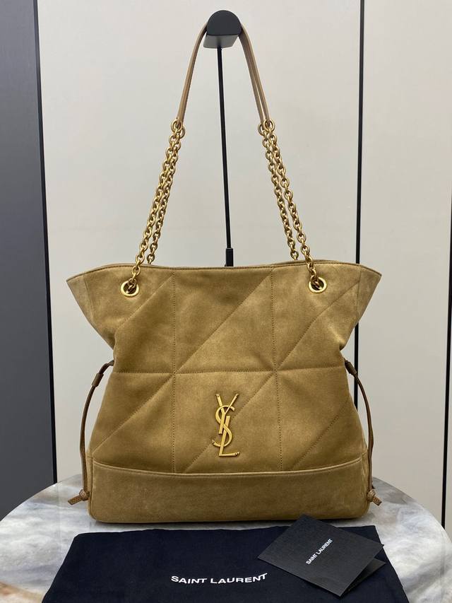 pp960 Frosted Gold Leaf Antique Gold YSL New Jamie 4.3 Large Pochon Frosted Leat