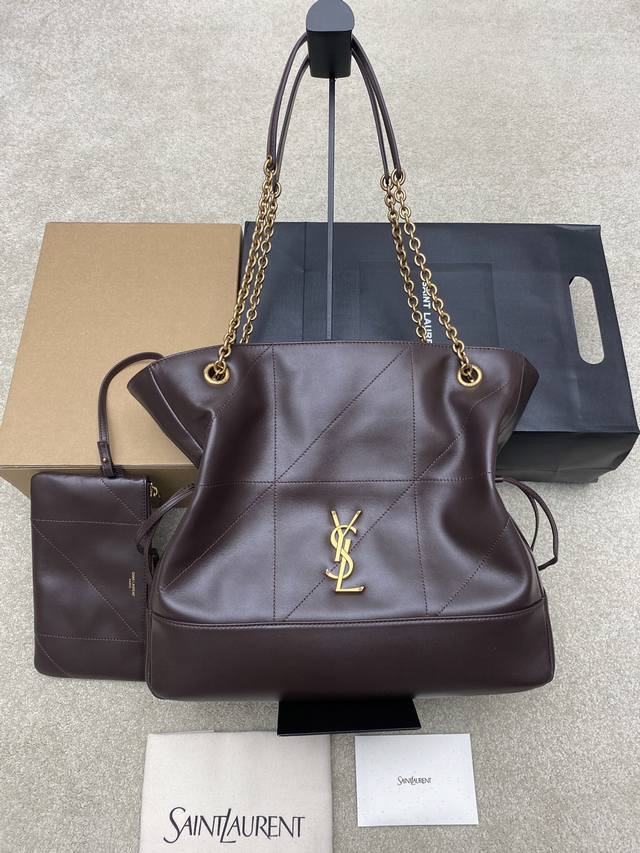 pp960 Coffee-colored lambskin antique gold upgraded version YSL new Jamie 4.3 La