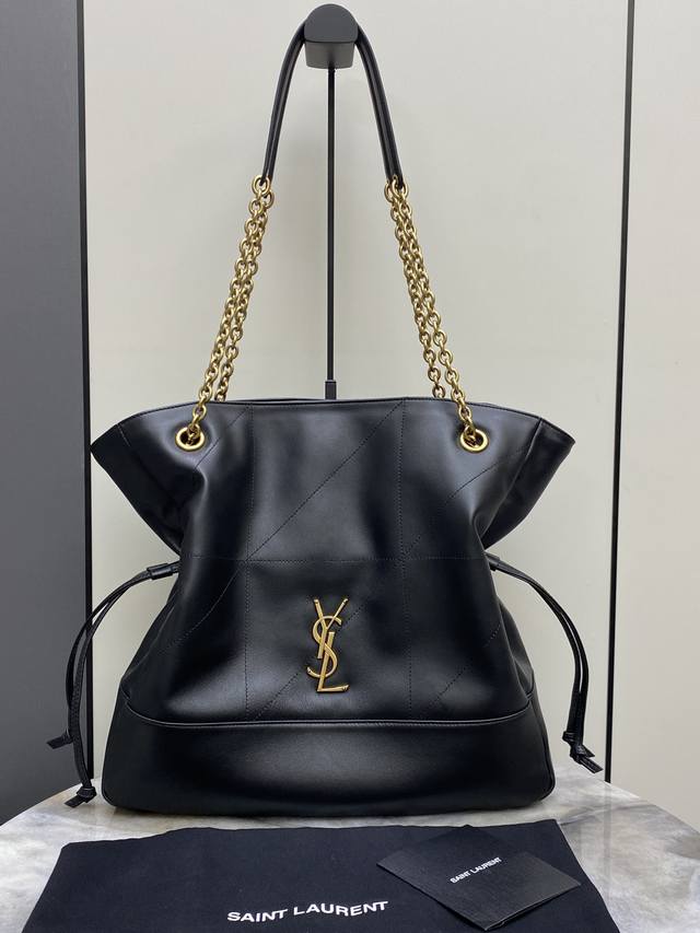 pp960 Black Lambskin Gold New Upgraded YSL Jamie 4.3 Large Pochon Lambskin Shoul