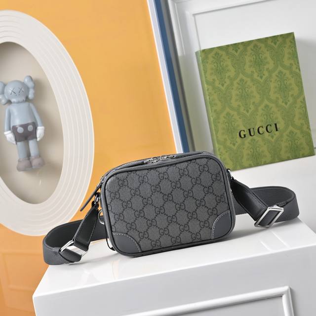 270 Gift Box Packaging Gucci Emblem Men's Mini Camera Bag Crossbody Bag Small Sq
