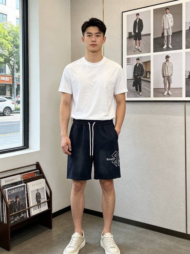 p200。Balenciaga巴黎世家砸锅卖铁都要上的新款新款休闲短裤高端版本！专柜定制面料 透气舒适度高，细节无可挑剔，品牌元素设计理念，体现高品质。手感细腻