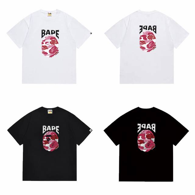 Y140 p100 区别市场通货 A Bathing Ape 猿人头系列 字母Logo迷彩印花 圆领短袖T恤 邂逅醒目经典元素碰撞时尚火花，R标加持更显独特态度